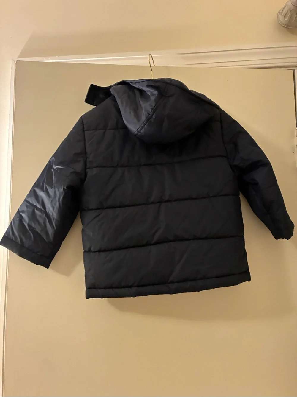 Gymboree Dark Blue Quilted Puffer Jacket with Hood